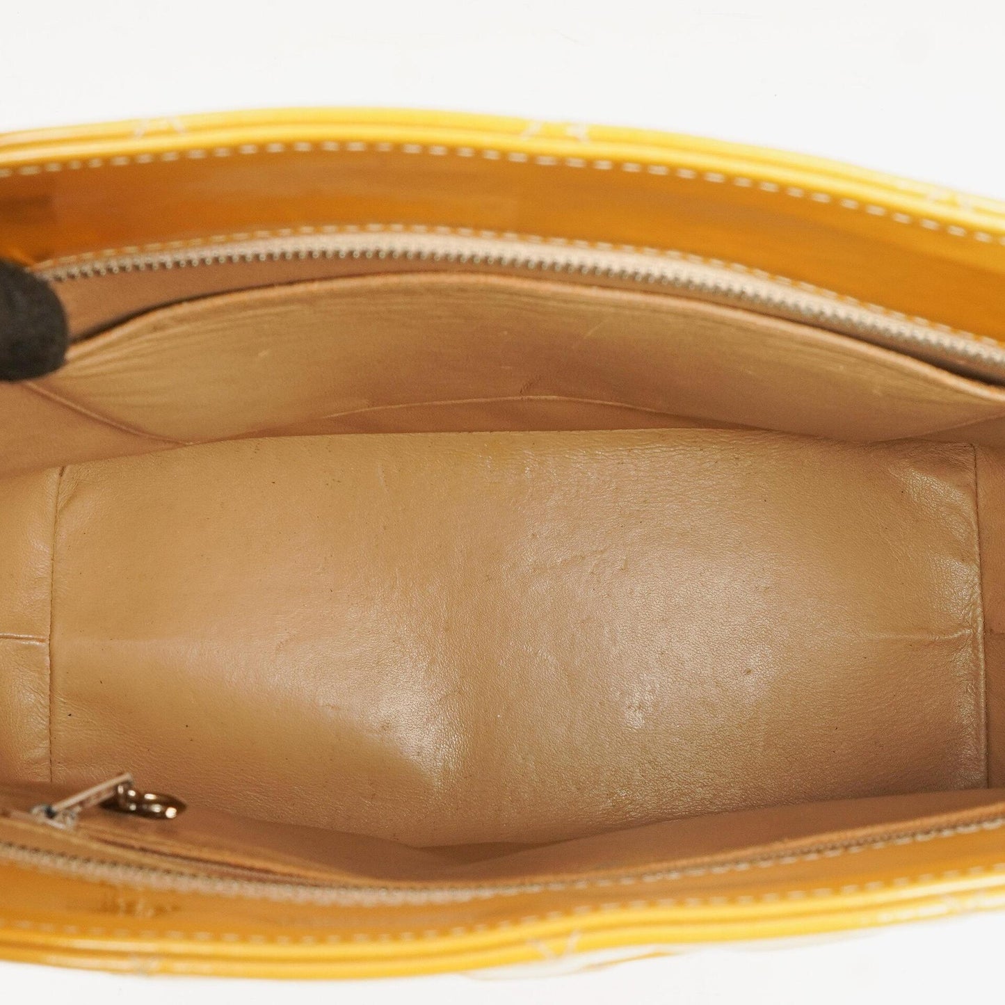 Chanel Yellow Patent Leather Medallion Tote Bag