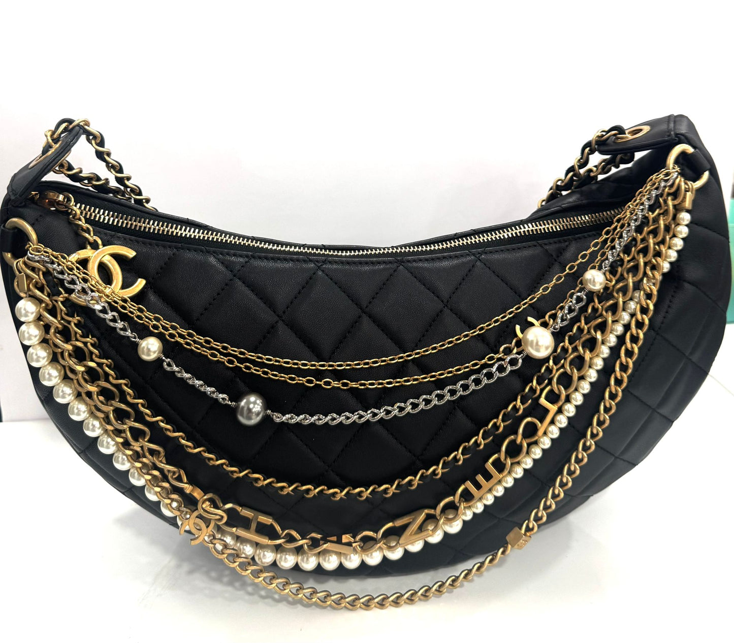 CHANEL HOBO ALL ABOUT CHAINS BAG