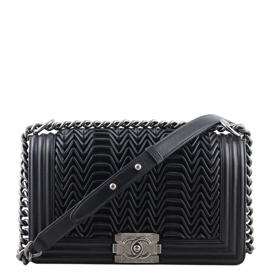 Chanel Pleated Boy Old Medium