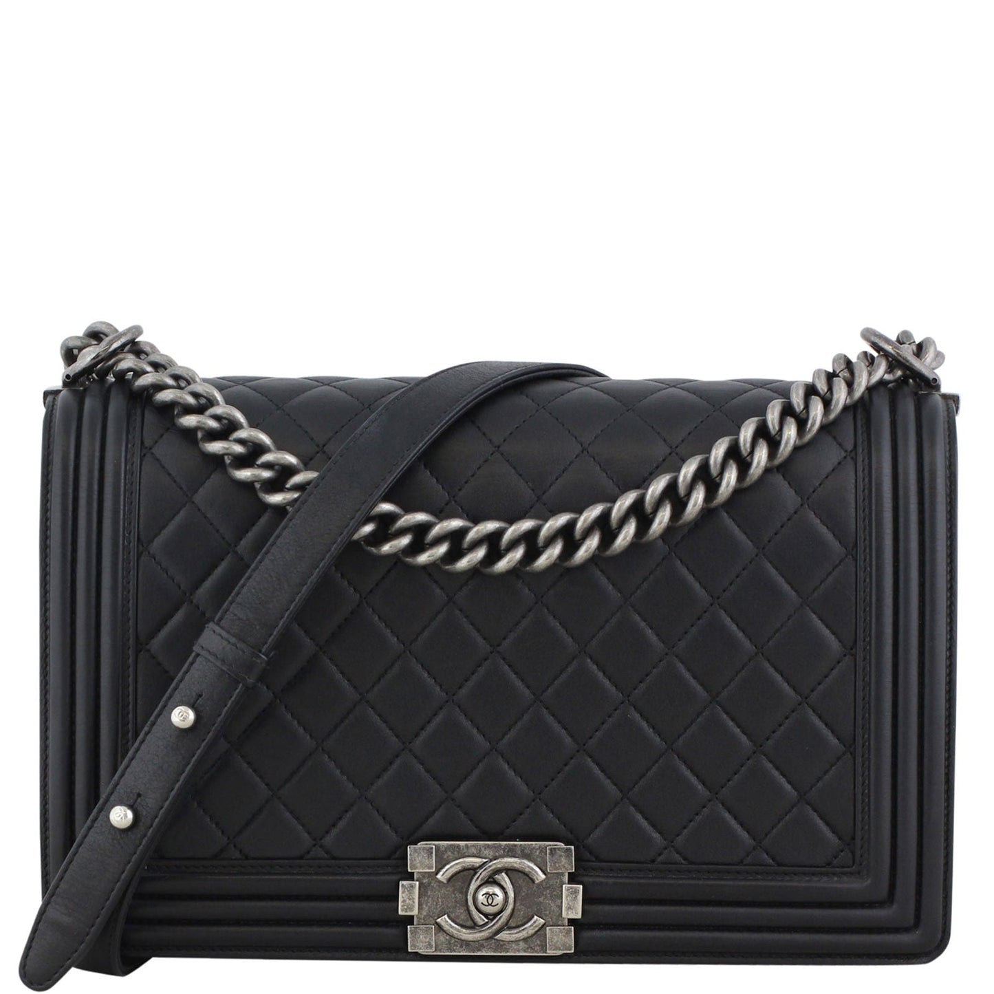Chanel Boy Bag New Medium | Black 19 Series