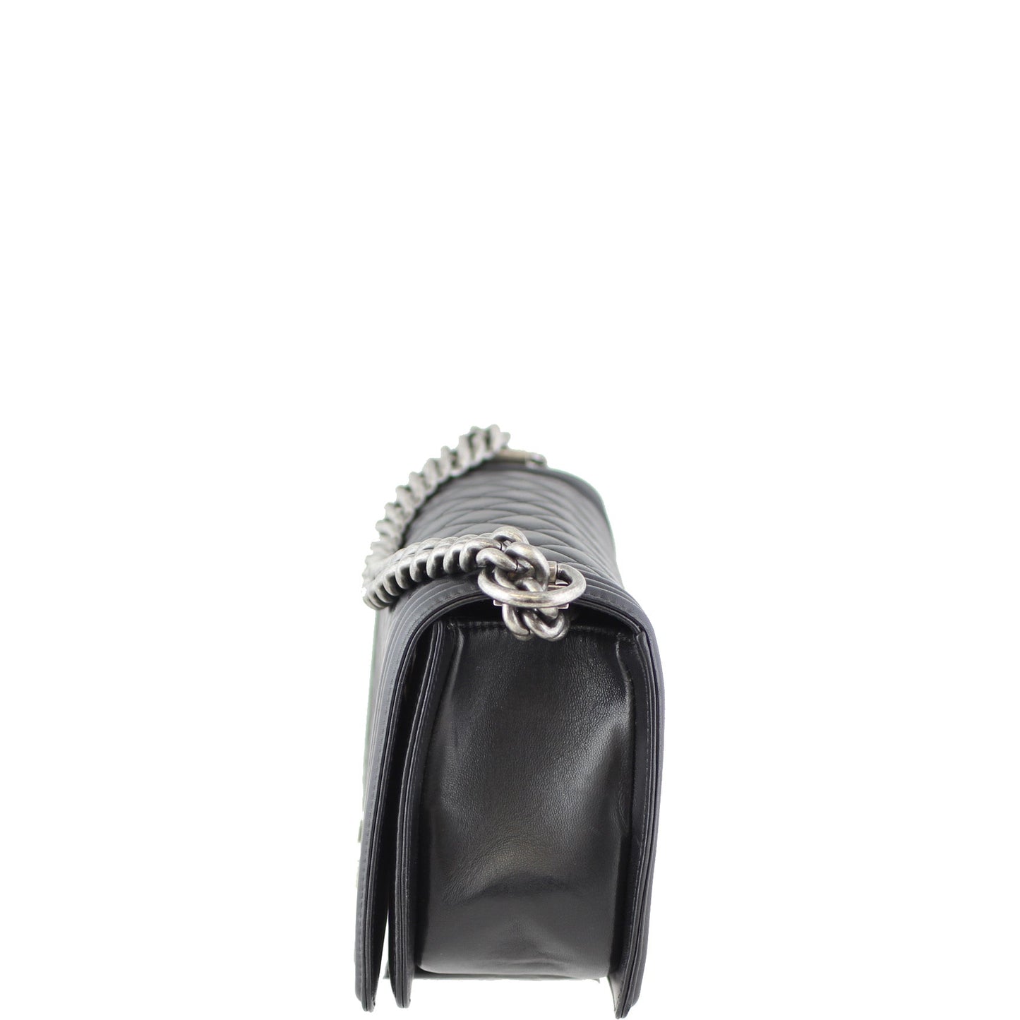 Chanel Boy Bag Old Medium | Black Lambskin 21 Series