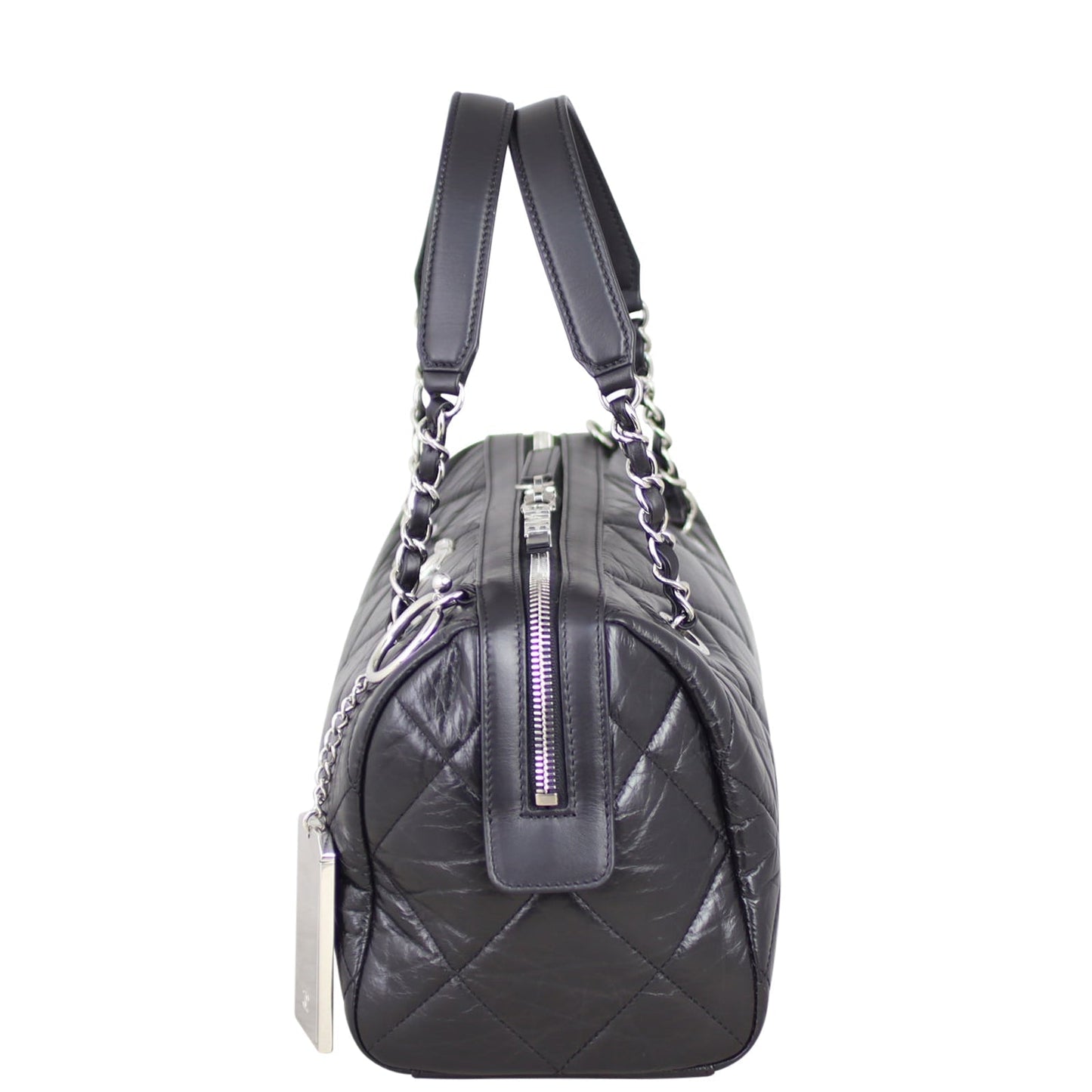 Chanel CC Quilted Bowling Bag Small