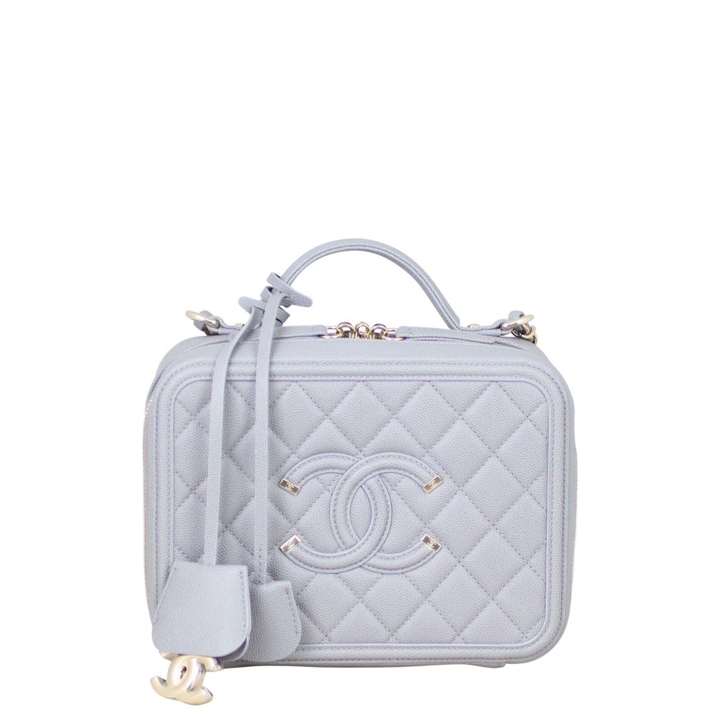 Chanel CC Filigree Vanity Case Medium