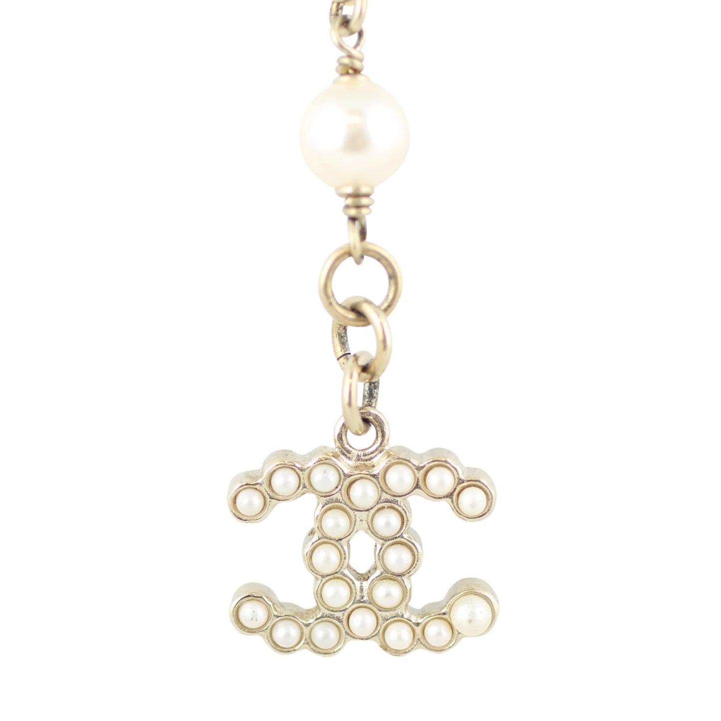 Chanel CC Pearl Bracelet | Antiqued