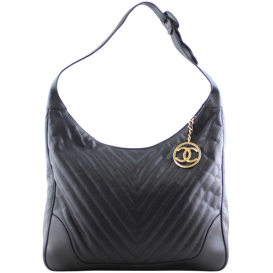 Chanel Chevron Hobo Bag