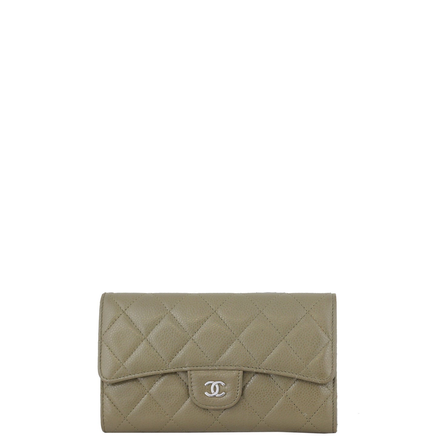 Chanel Classic Flap Wallet | Khaki Green