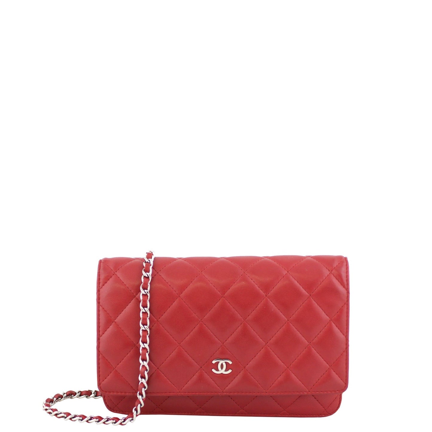 Chanel Classic Wallet on Chain | Red