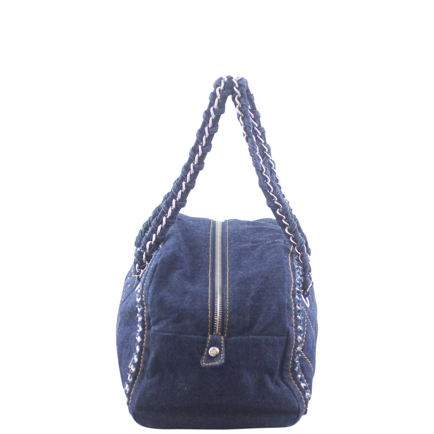Chanel Denim Luxe Ligne Bowler