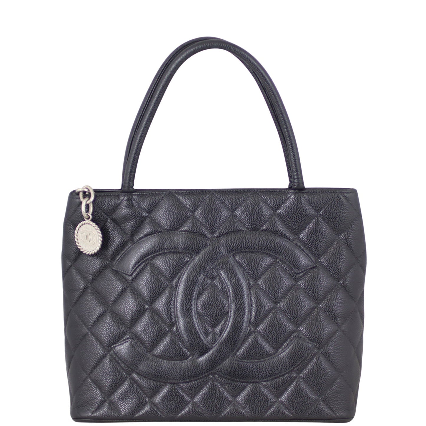 Chanel Medallion Tote | Antiqued Silver Zip
