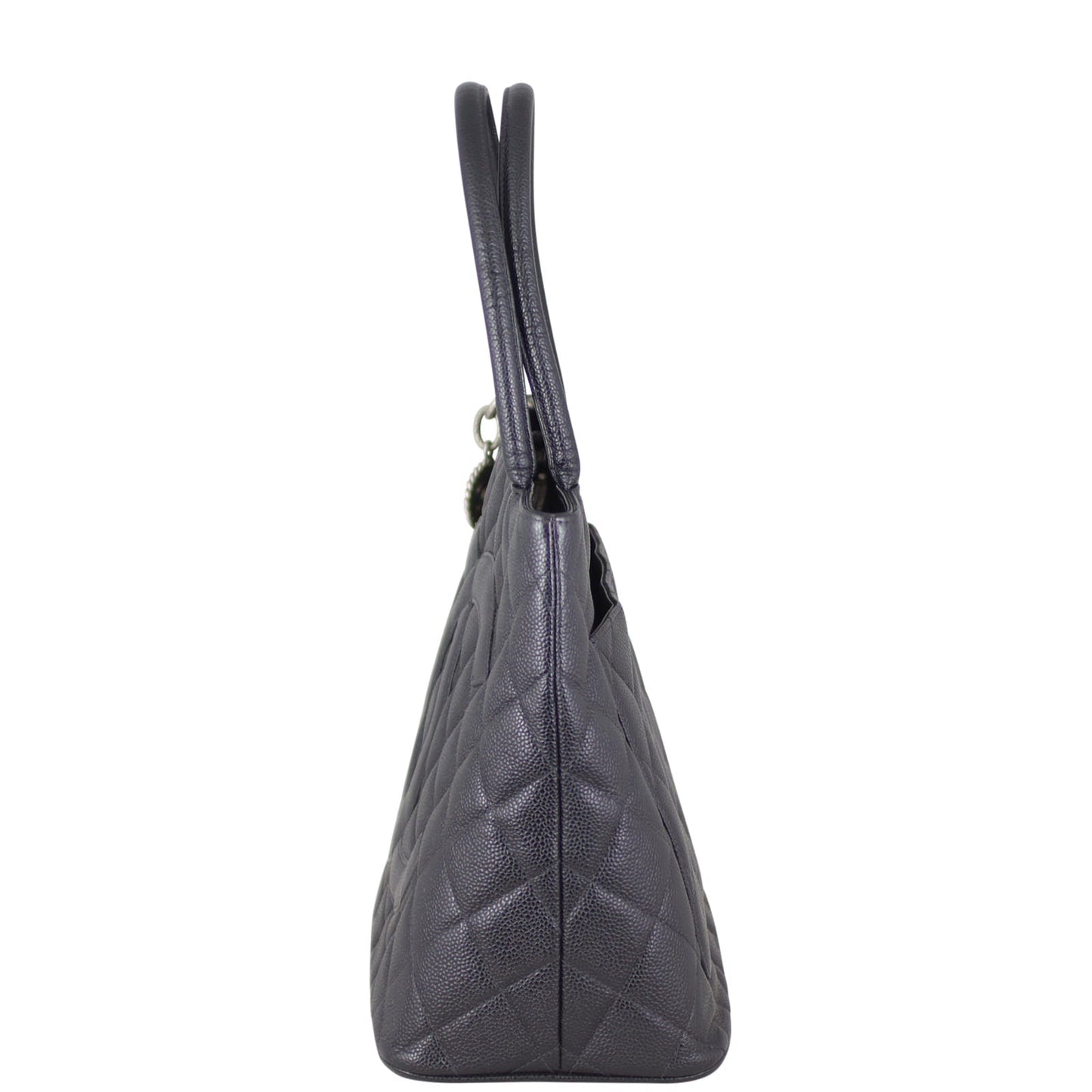 Chanel Medallion Tote | Antiqued Silver Zip