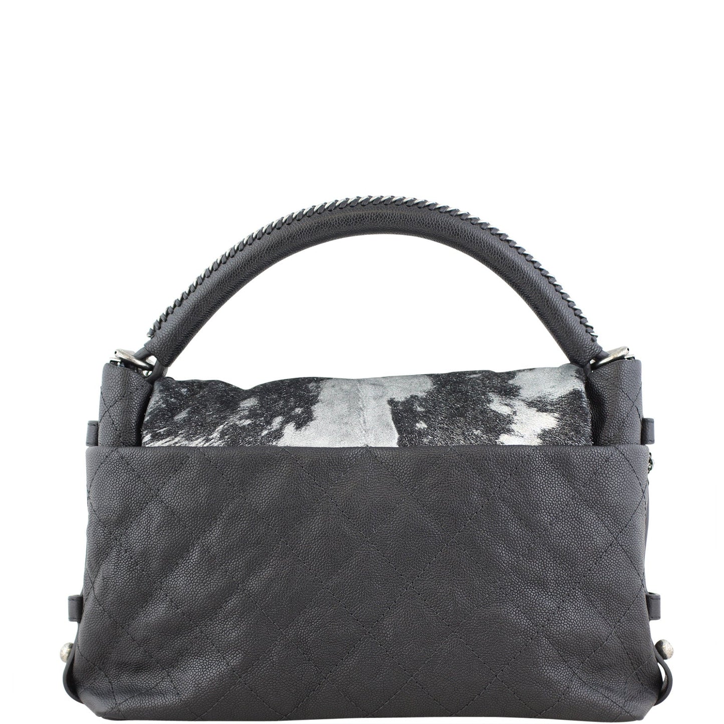 Chanel Metallic Pony Hair Top Handle Bag