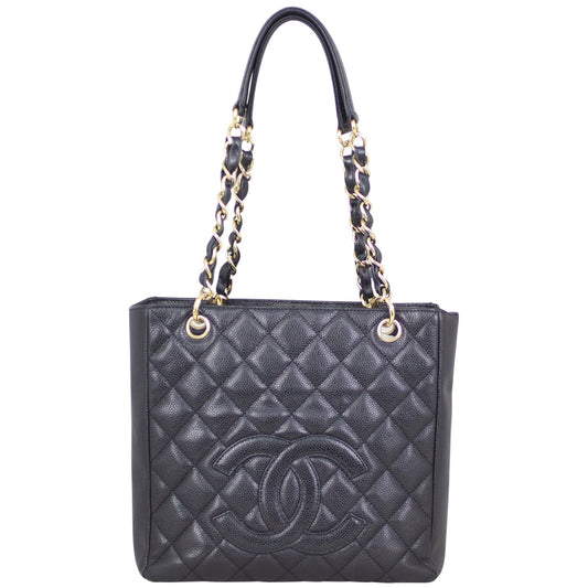 Chanel Petite Shopping Tote | Gold Hardware