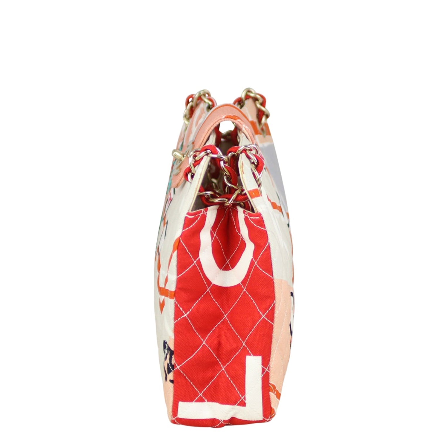 Chanel Quilted Canvas Eiffel Tower Tote