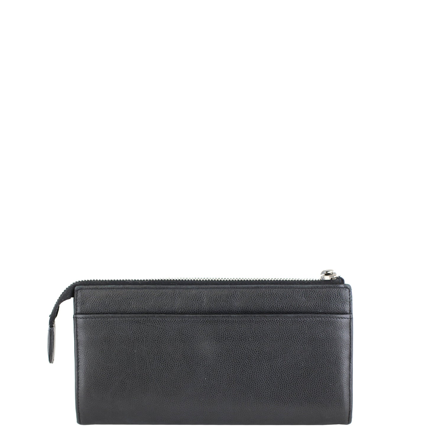 Chanel Sevruga Top Zip Wallet