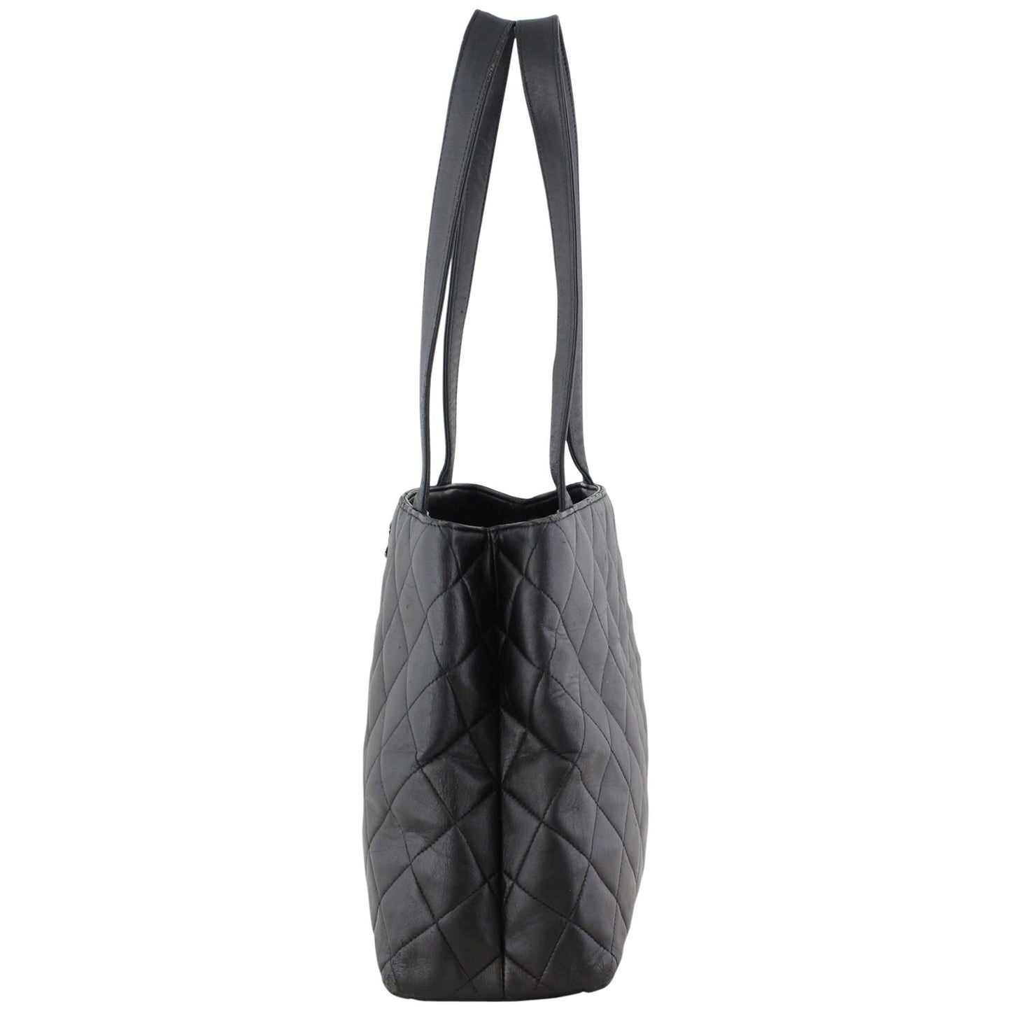 Chanel Vintage CC Quilted Shopper Tote