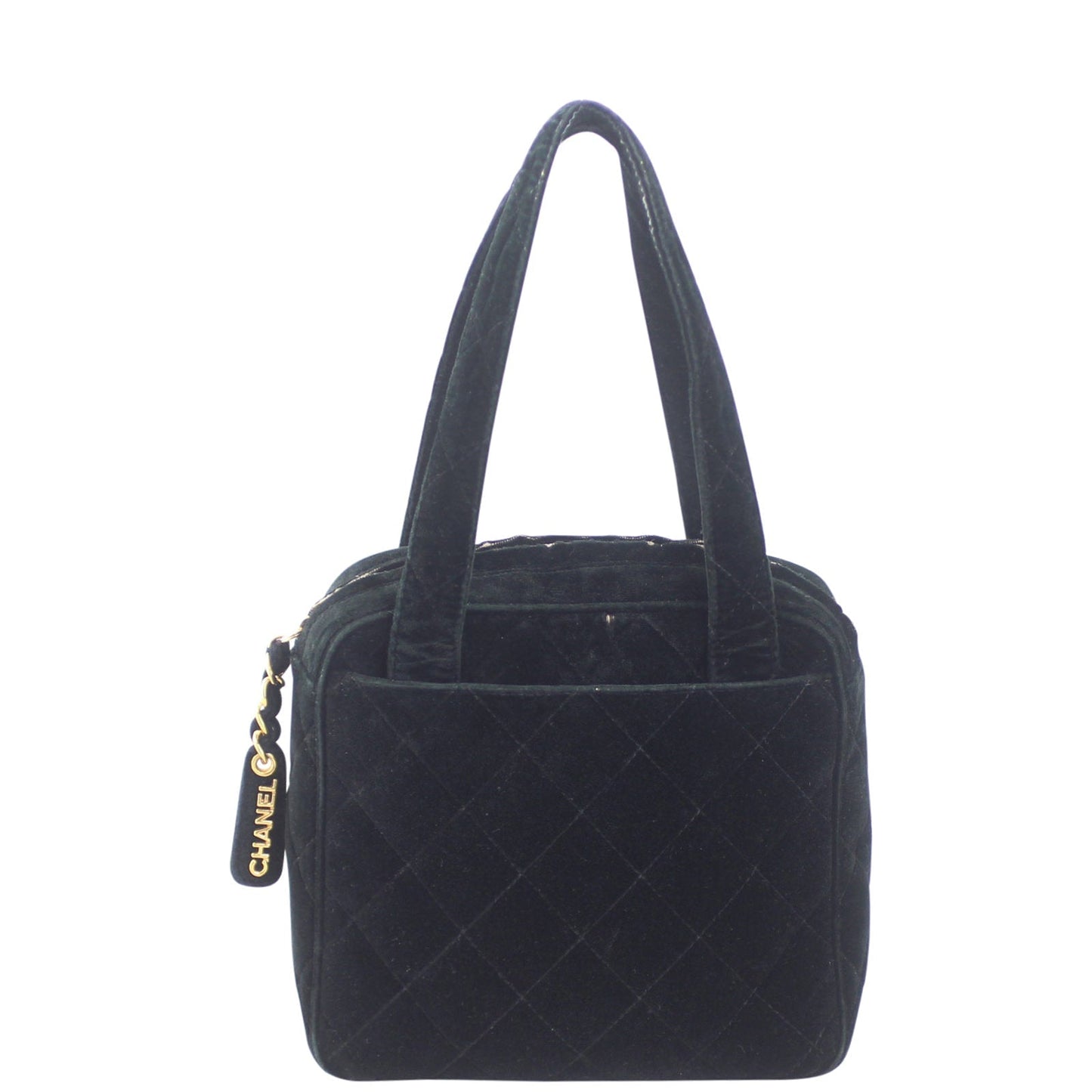 Chanel Vintage Quilted Velvet Bag
