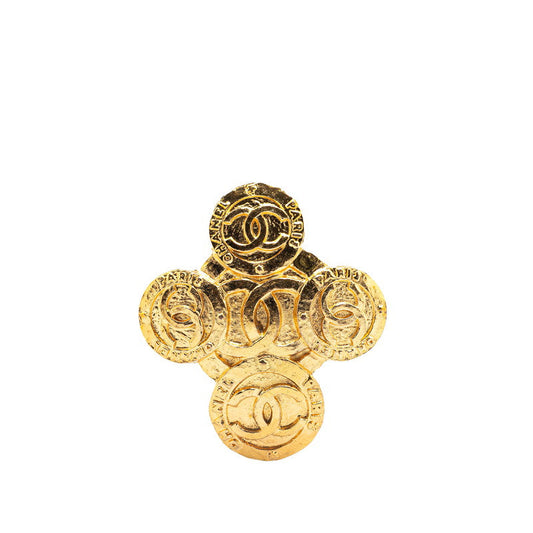 Chanel Gold Plated Coco Mark Brooch 28 Classic Flap Tote