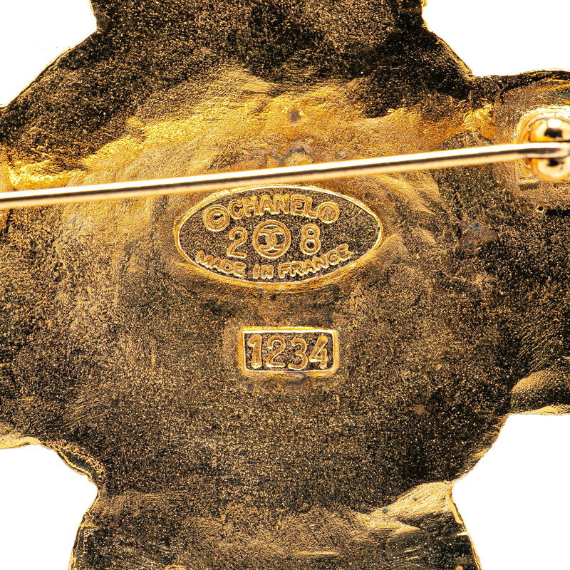 Chanel Gold Plated Coco Mark Brooch 28 Classic Flap Tote
