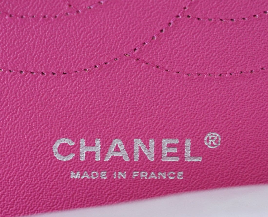 Chanel Bag Jumbo Double Flap Quilted Hot Pink Fuchsia Sueded Caviar  new