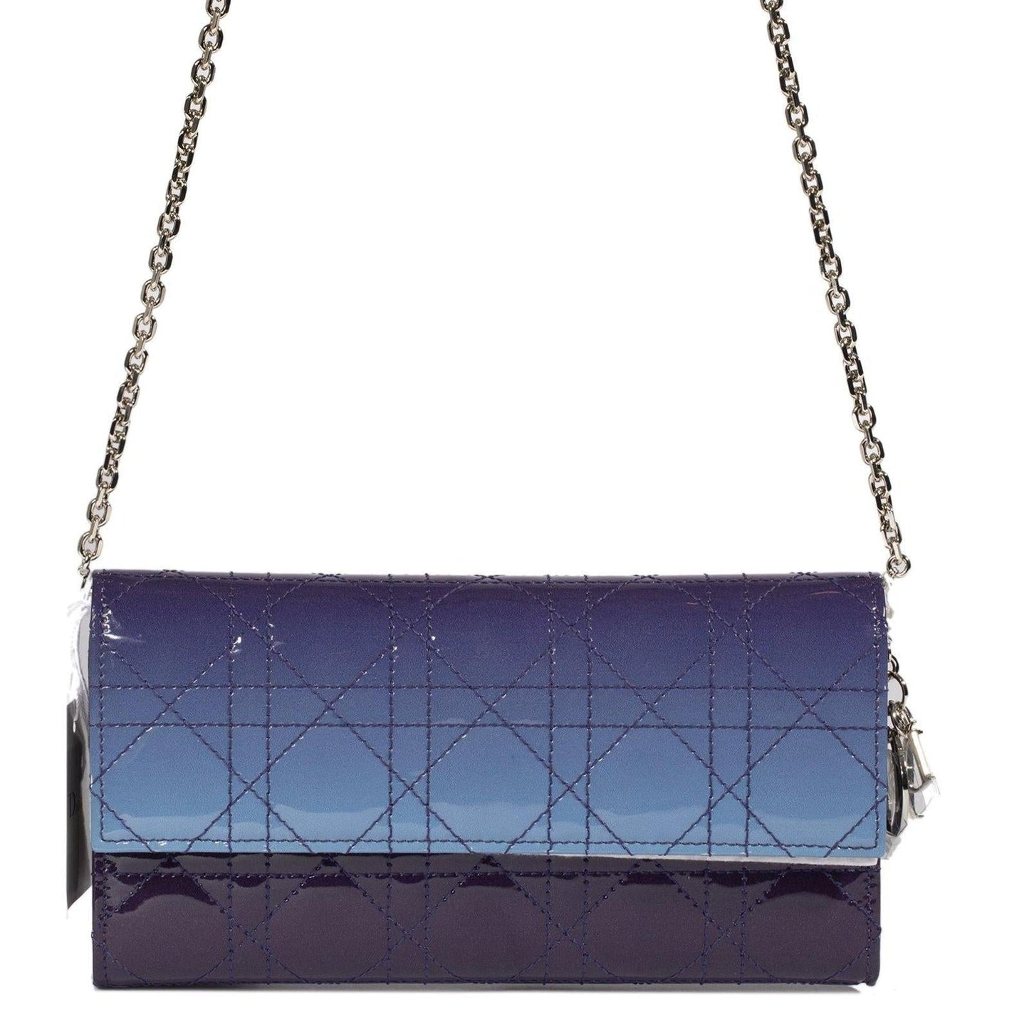 Christian Dior Patent Leather Lady Dior Croisiere Chain Wallet
