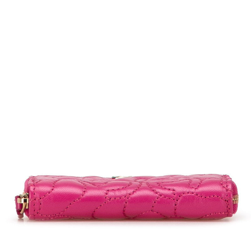 Chanel Camellia Lambskin Coin Case Handbag