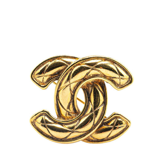 Chanel Matelassé Coco Mark Brooch Classic Flap Tote