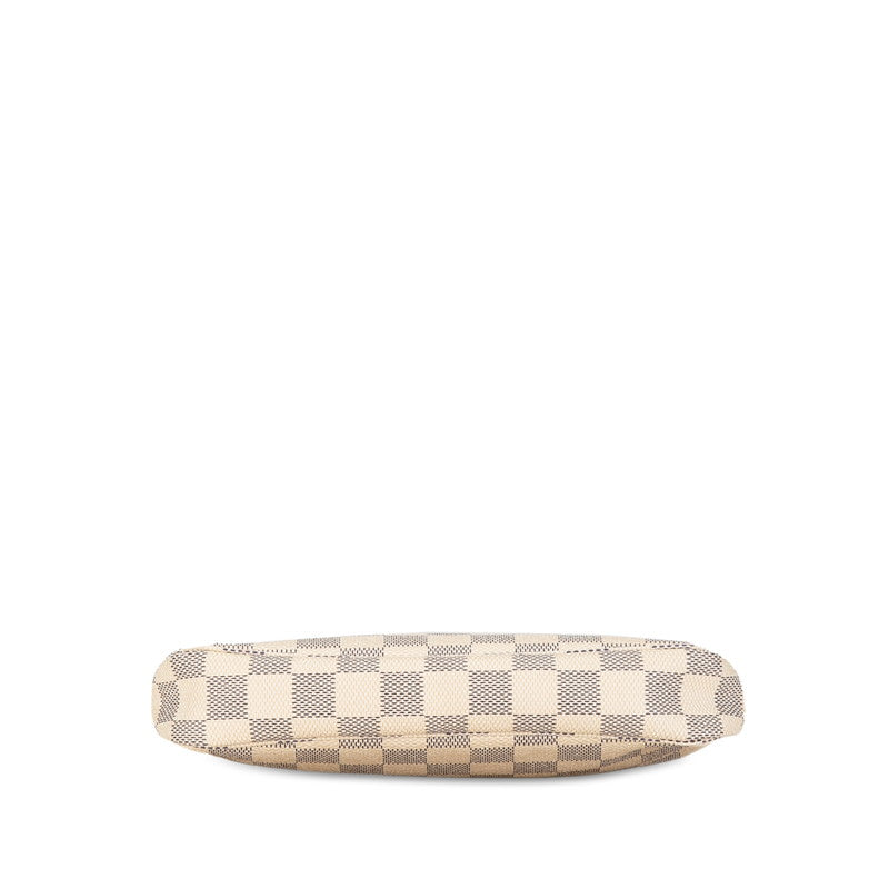 Louis Vuitton Damier Azur Poschet Accessory Porte N51986 White PVC Leather  Louis Vuitton