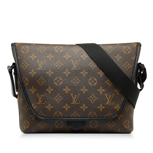 Louis Vuitton Monogram Magnetic Messenger Slipper Shoulder Bag M45557 Brown PVC Leather Louis Vuitton