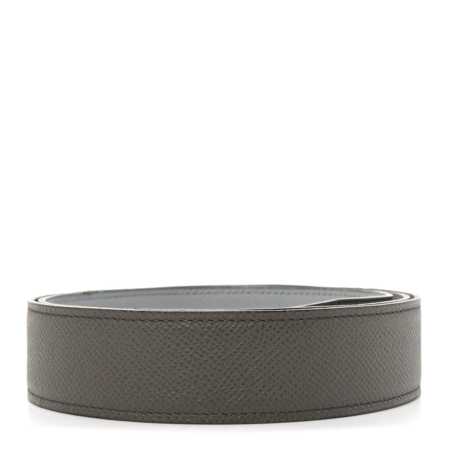 Hermes Epsom Reversible 32mm Belt Strap 85 34 Etain Bleu Glacier