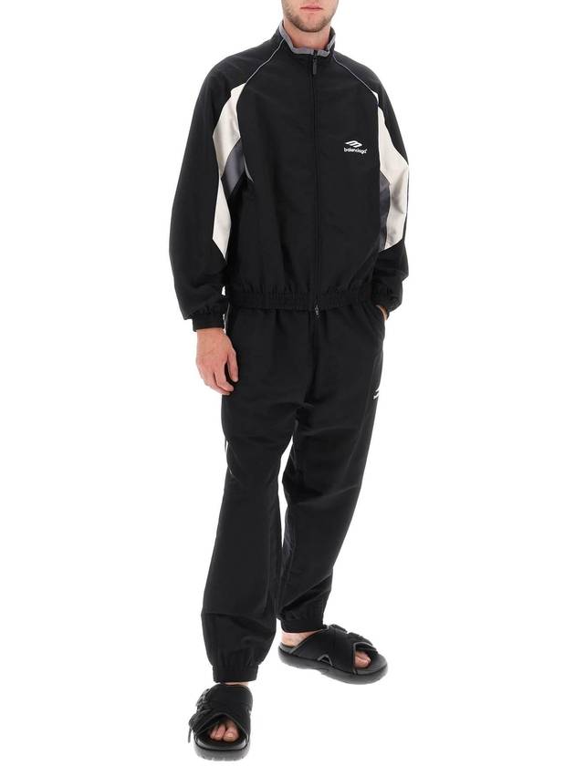 Luxury Balenciaga Trending 2026 3B Sports Icon Regular Track Jacket Black