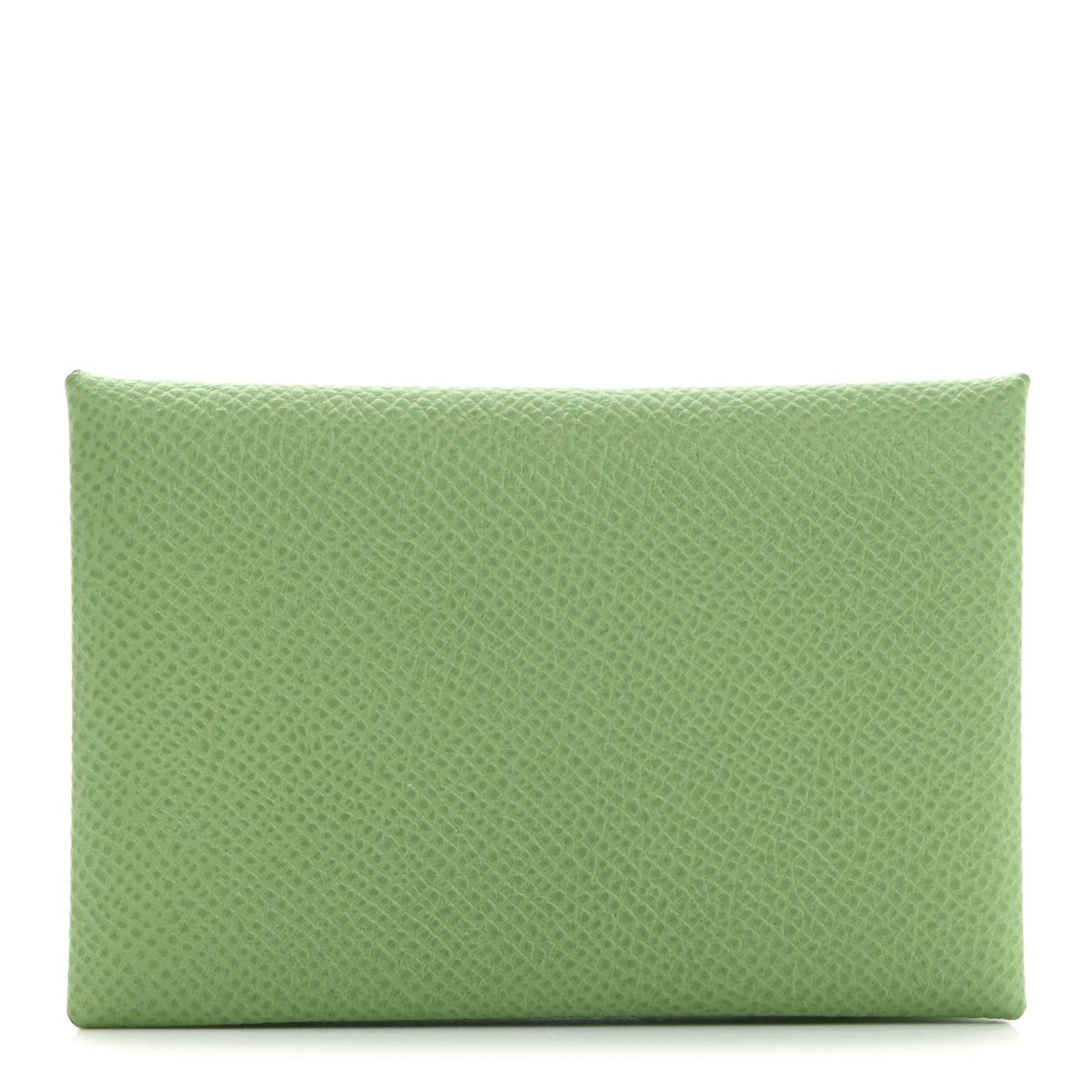 Hermes Epsom Calvi Card Case Vert Criquet