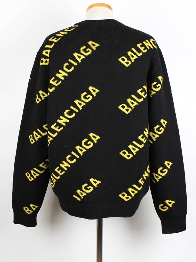 Luxury Balenciaga Trending 2026 Multi logo knit M