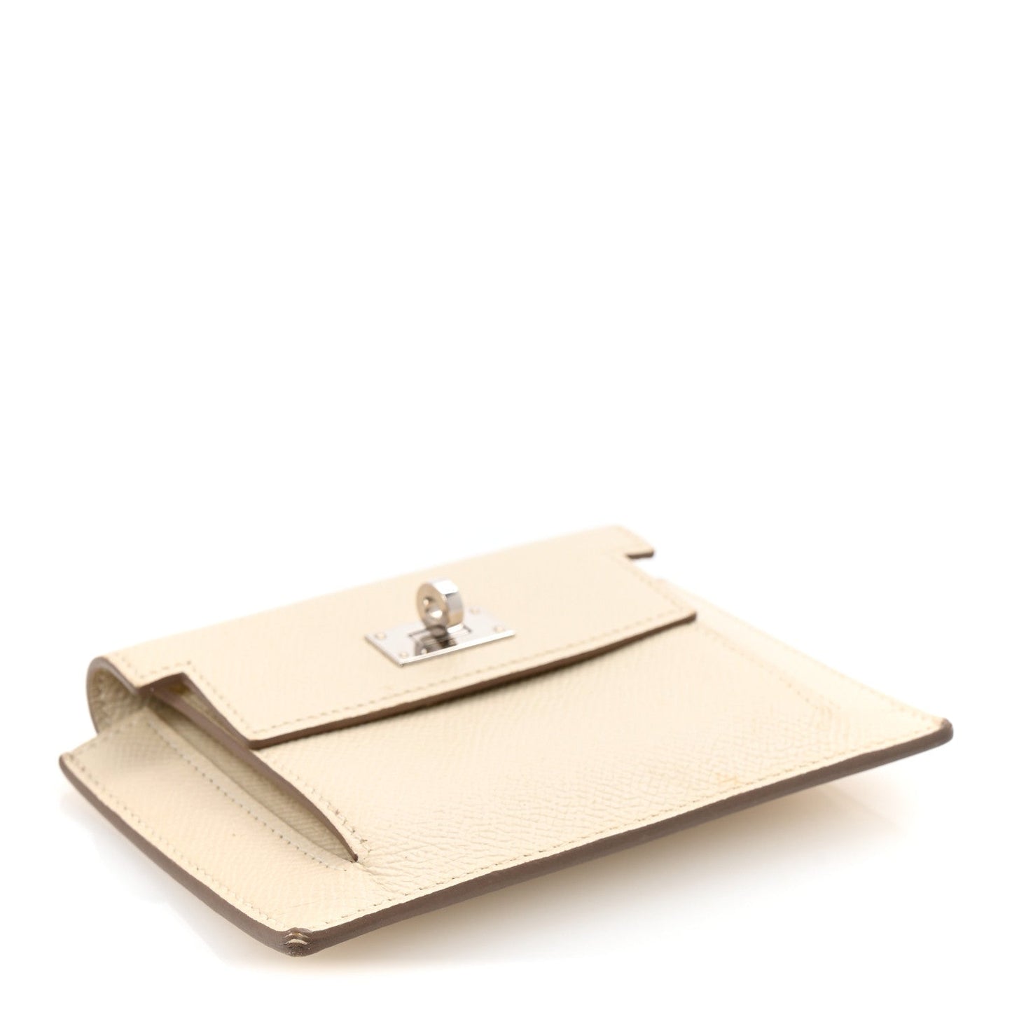Hermes Epsom Kelly Pocket Compact Wallet Craie