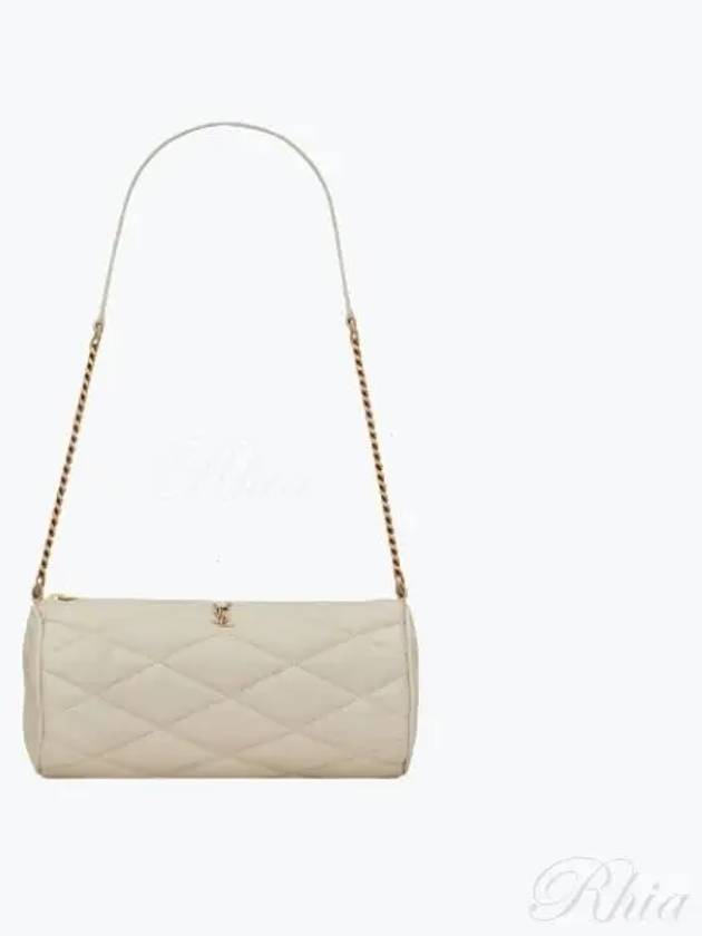 Luxury Saint Laurent Trending 2025 Tube Quilting Small Shoulder Bag Vintage White