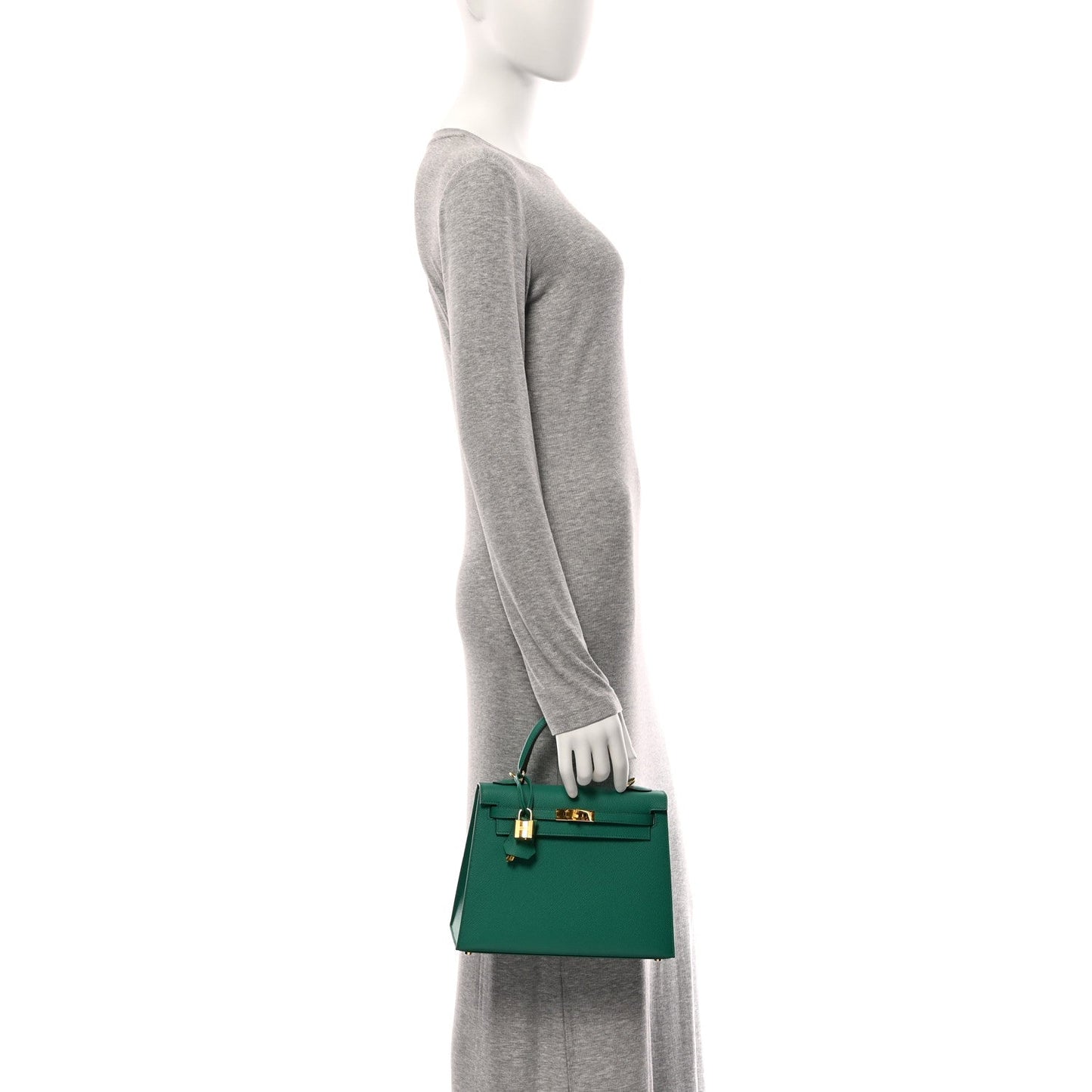 Hermes Epsom Kelly Sellier 25 Vert Vertigo