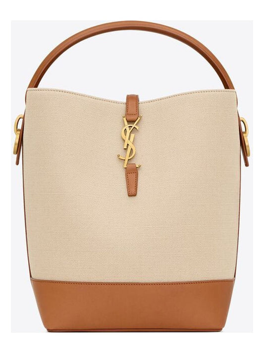 Luxury Saint Laurent Trending 2025 Women's Le 37 Bucket Bag in Desertdust | 742828FAC7T