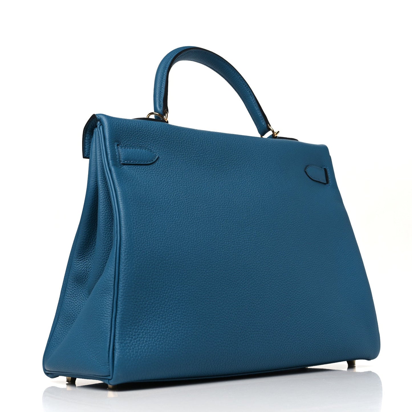 Hermes Togo Kelly Retourne 35 Bleu Izmir