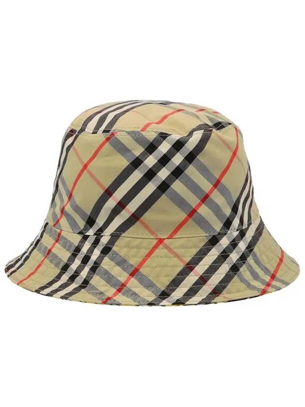 Luxury Burberry Vintage Check Reversible Bucket Hat Yellow