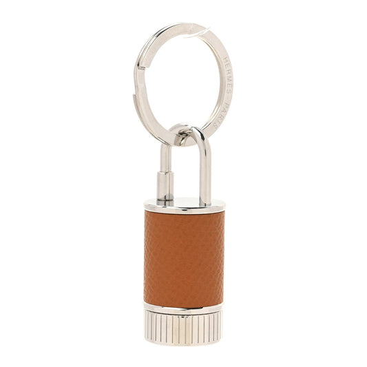 Hermes Palladium Epsom Taille-Crayon Cadena Lock Gold