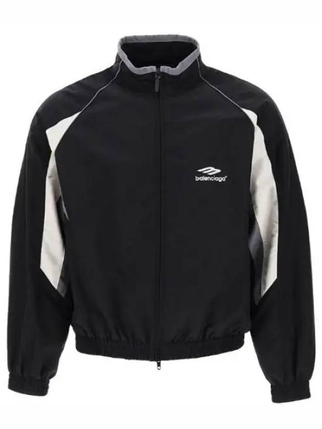 Luxury Balenciaga Trending 2026 3B Sports Icon Regular Track Jacket Black
