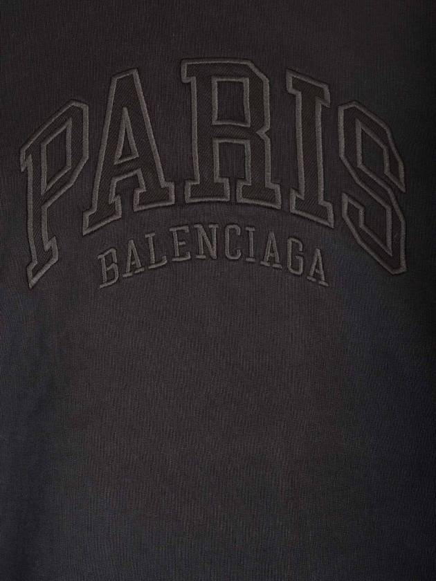 Luxury Balenciaga Trending 2026 Cities Paris Regular Fit Sweatshirt Black