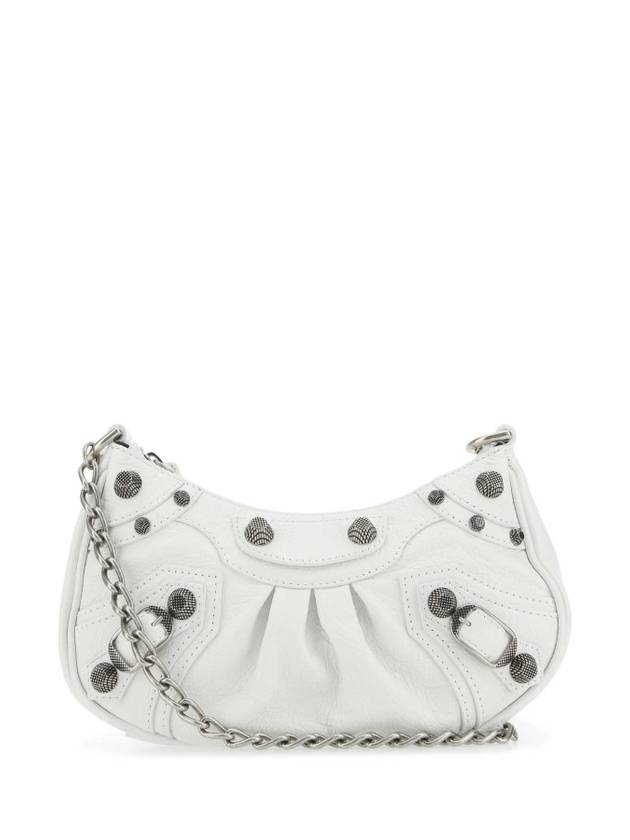 Luxury Balenciaga Trending 2026 Le Cagole Chain Mini Shoulder Bag White