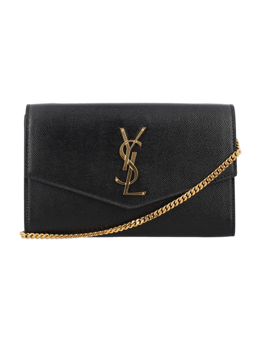 Luxury Saint Laurent Trending 2025 Women's Ysl Flap Chain(338Y) in Black | 24A6077881GF0J Color 1000