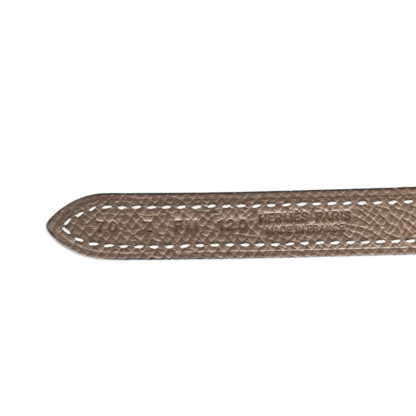 Hermes Swift Epsom 13mm Ancre Belt 70 28 Black Etoupe