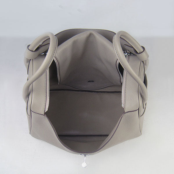 Luxury Hermes Lindy 34cm handbag 6208 grey