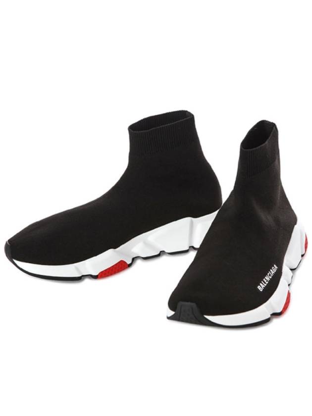 Luxury Balenciaga Trending 2026 Speed Runner High Top Sneakers Red Black
