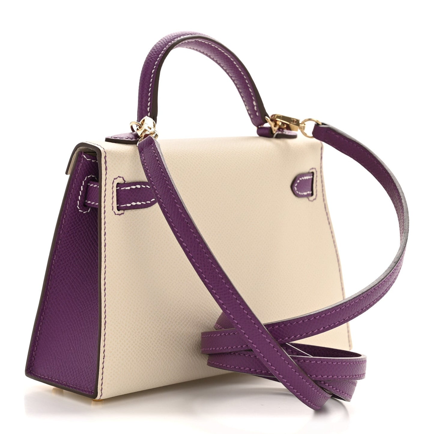 Hermes Epsom Mini Horseshoe Kelly Sellier 20 Craie Anemone