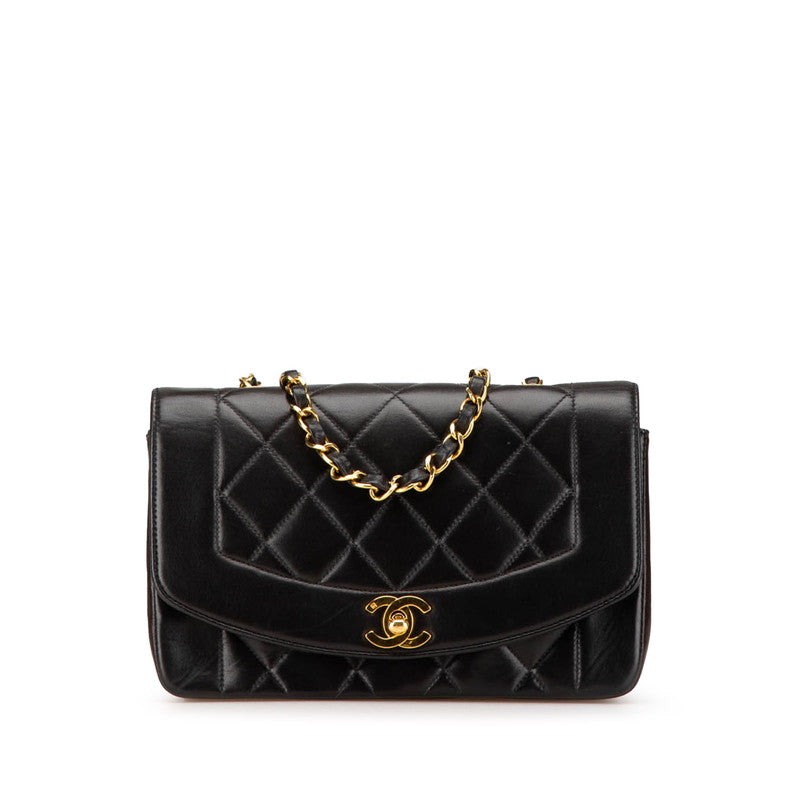 Chanel Diana Matelasse Lambskin Shoulder Bag