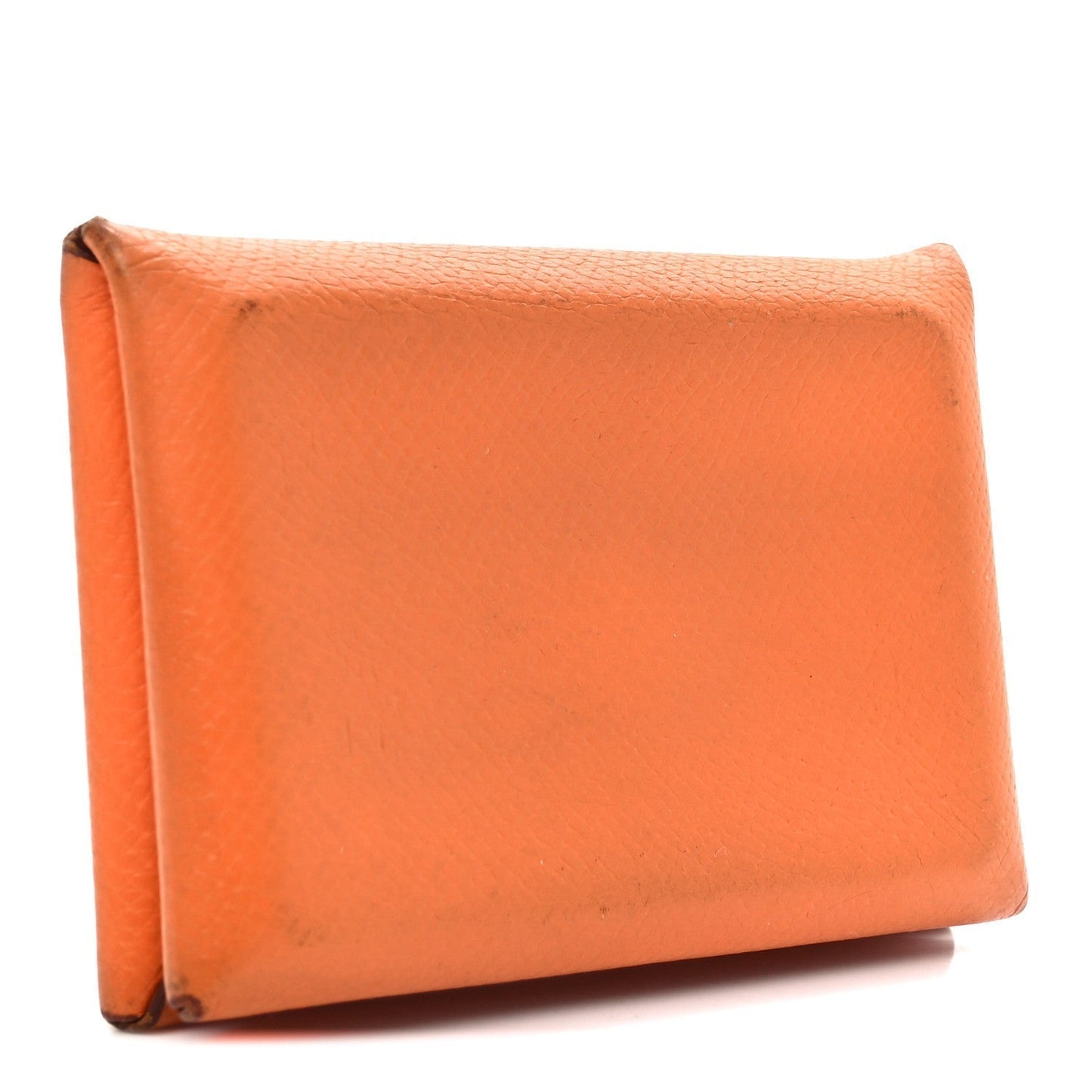 Hermes Epsom Calvi Card Case Abricot