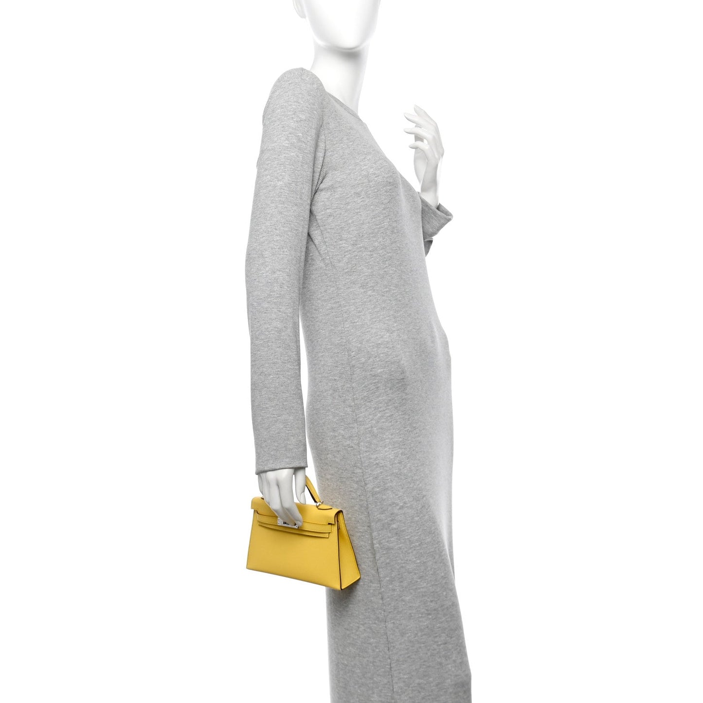 Hermes Epsom Mini Kelly Sellier 20 Jaune Mango